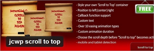 Free Back to Top WordPress Plugins
