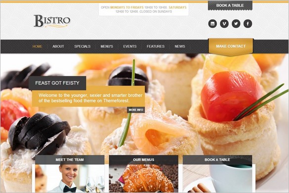 Global Foodies - Trendy Restaurant WordPress Themes