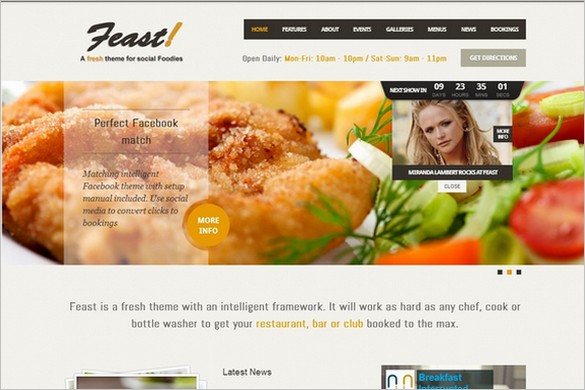 Global Foodies - Trendy Restaurant WordPress Themes