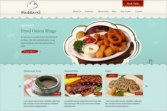 Global Foodies - Trendy Restaurant WordPress Themes