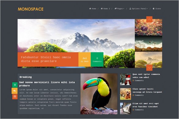 Monospace – A Unique and Multi-Purpose WordPress Theme