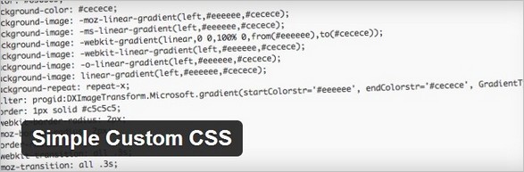 Simple Custom CSS Free WordPress Plugin