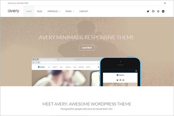 WordPress Themes with Elegant Minimalist Design 