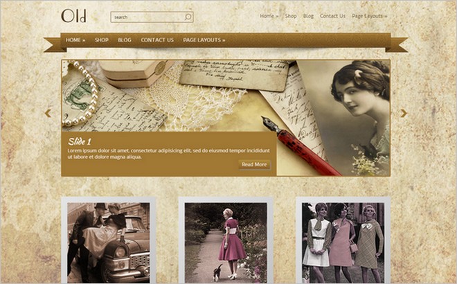 WordPress Themes With Elegant Vintage and Retro Design