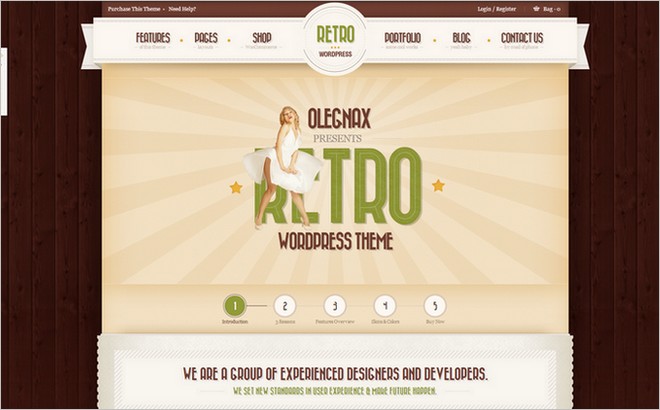 WordPress Themes With Elegant Vintage and Retro Design