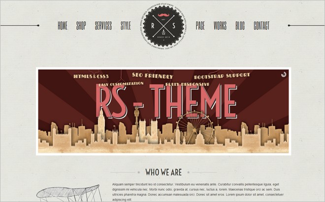 WordPress Themes With Elegant Vintage and Retro Design