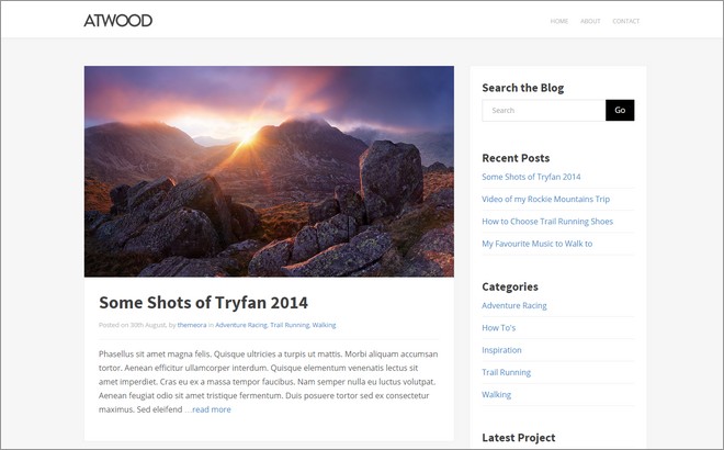 New Free WordPress Themes with Minimalist Design