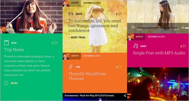 Stack - A New WordPress Theme with Metro Design from Themify