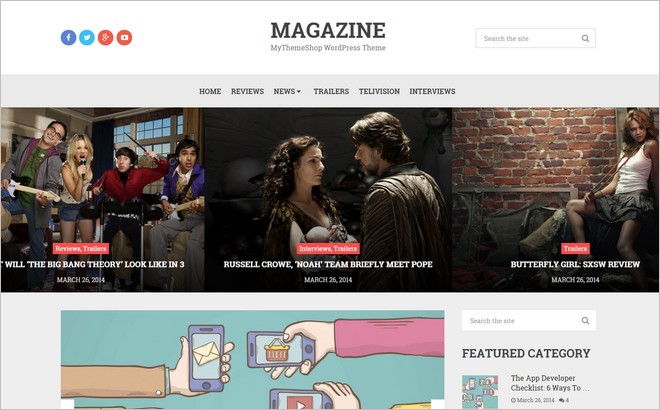 Magazine - A Trendy WordPress Theme for Bloggers by MyThemeShop