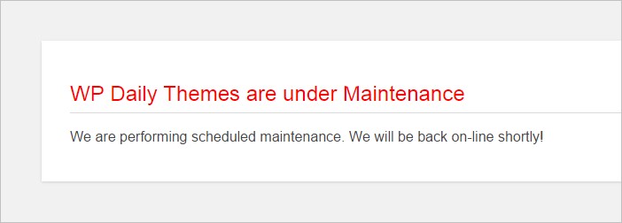 How to Put Your WordPress Site in Maintenance Mode