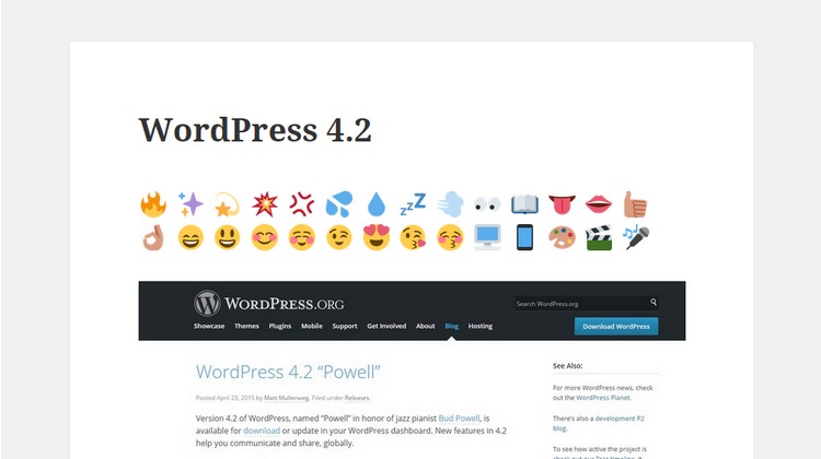 WordPress 4.2 “Powell” Released, What’s new?