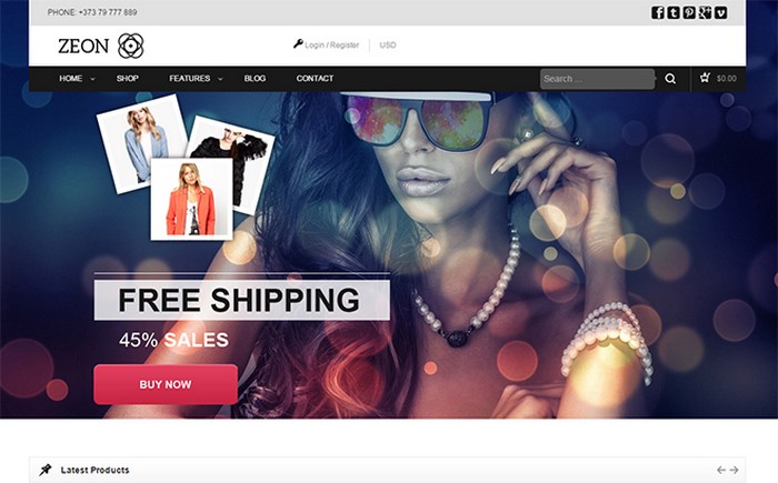 Zeon eCommerce WordPress Theme 40 Of the Best WordPress eCommerce Themes