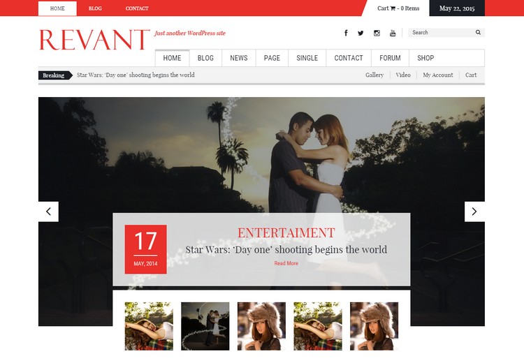 Revant - A Free WordPress Theme in Magazine Style by Kopatheme