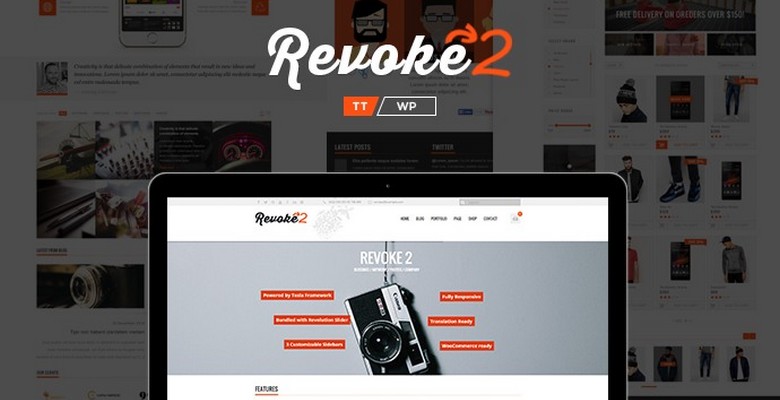 Revoke2 – A Brand New (rebuilt) WordPress theme from TeslaThemes 