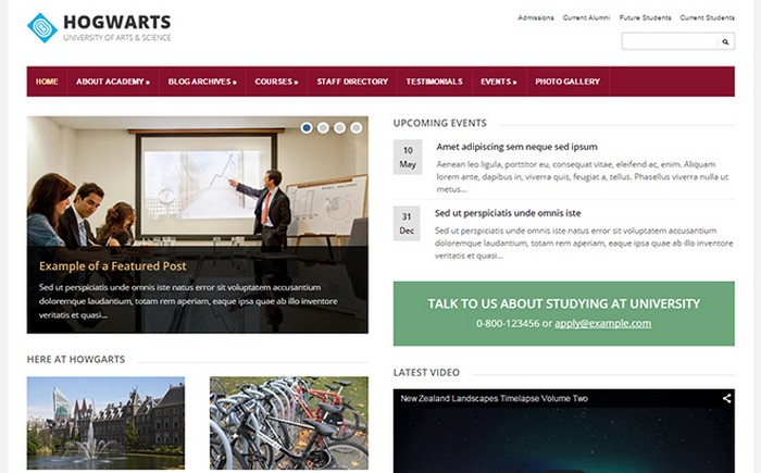 Best Education WordPress Themes 2015