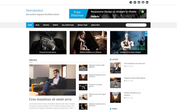 New Free WordPress Themes May 2015 Edition