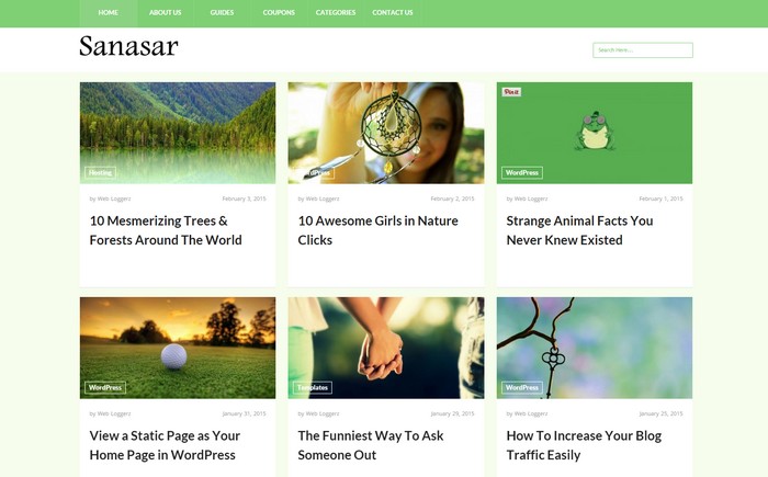 New Free WordPress Themes May 2015 Edition