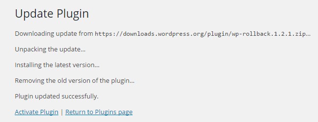 How to Roll Back WordPress Themes and Plugins with WP Rollback