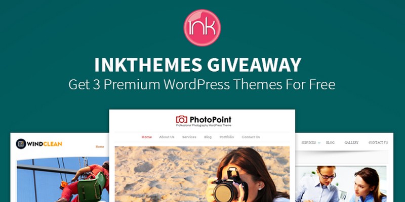 InkThemes Giveaway Contest - Great Chance To Win 3 Premium WordPress Themes Of InkThemes