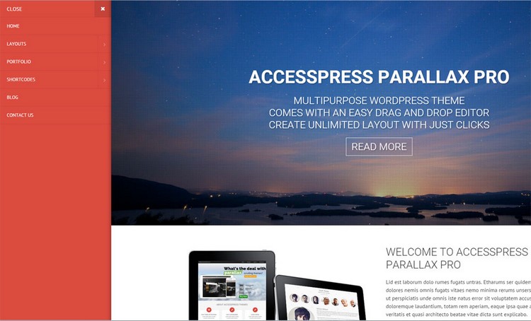 AccessPress Parallax PRO Review – A Beautiful WordPress Theme with Parallax Design