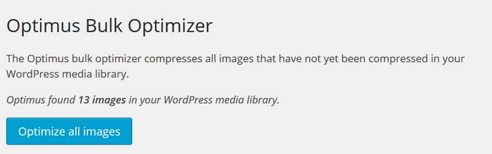 Optimus Image Optimizer: Lossless Compression WordPress Plugin
