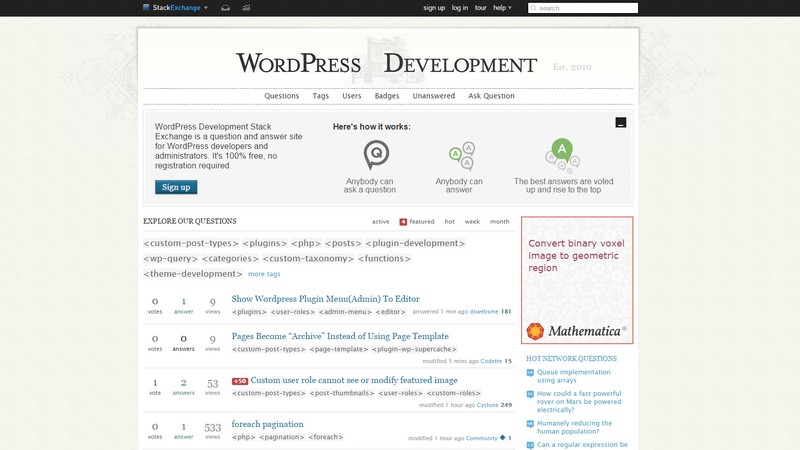 WordPress Development Stack Exchange 20 WordPress Resources You Need to Check Out Now