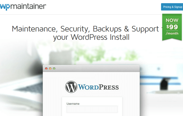 WordPress Maintenance Service - WP Maintainer