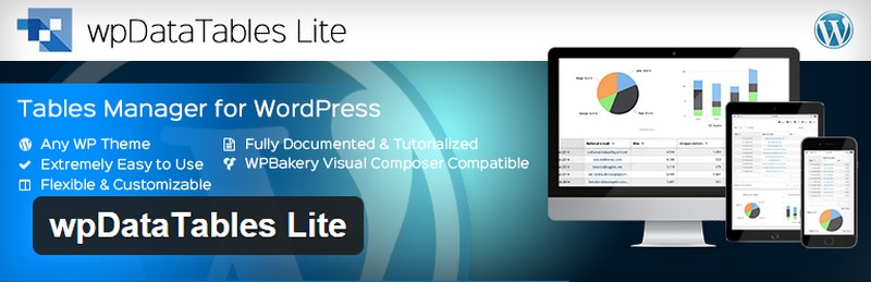 wpdatatables Free WordPress Plugin wpDataTables: A Powerful WordPress Table and Charts Manager Plugin