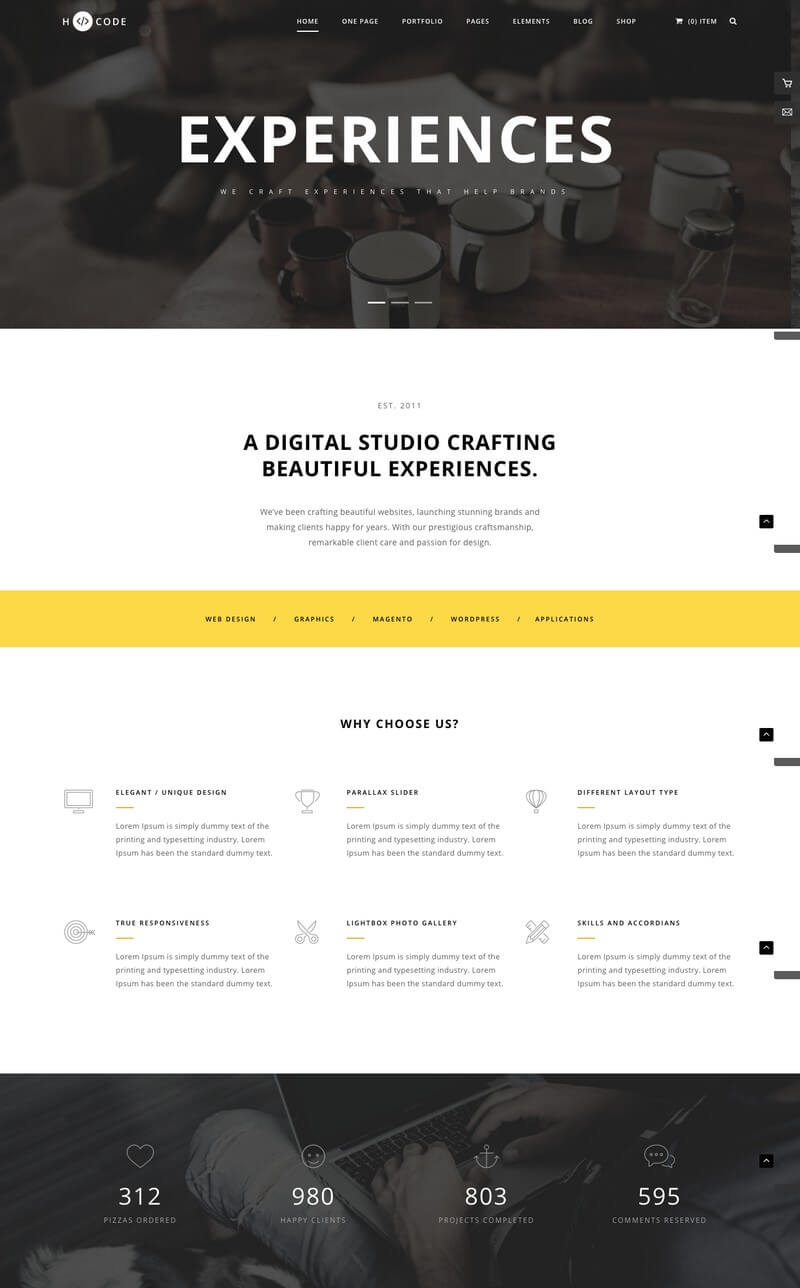 H-Code Demo H-Code: A Powerful, Responsive & Multipurpose WordPress Theme