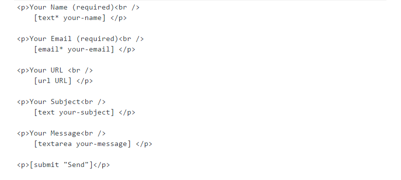 Contact Form 7 Add Text How to Add a Contact Form to Your Site with Contact Form 7