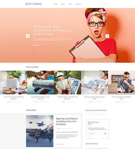 GPL Writer WordPress Template