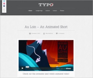 Typo - A Tumblog Style WordPress Theme