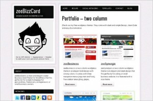 zeeBizzCard WordPress Theme