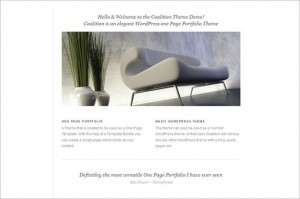 Coalition is a One Page WordPress Theme