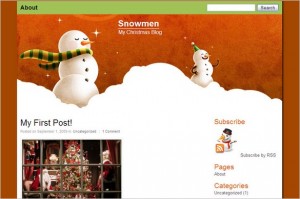 Snowmen is a free WordPress Theme