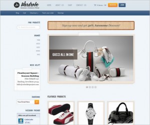 Wardrobe is a e-commerce WordPress theme for fashion products