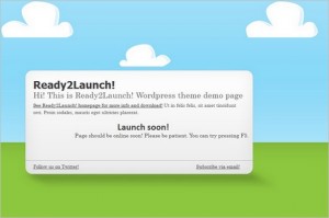 Ready2Launch is a free Coming Soon WordPress Theme