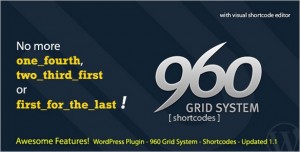 960 Grid System Shortcode for WordPress