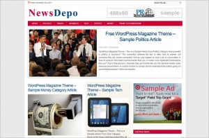 NewsDepoRed is a free GPL WordPress Theme
