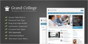 Grand College is a WordPress Theme For Education