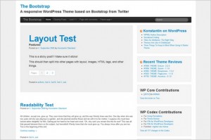 The Bootstrap is a free GPL WordPress Theme