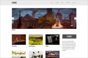 Evoke is a Minimalist Portfolio WordPress Theme