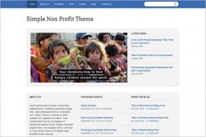 Simple Non-Profit is a free WordPress Theme