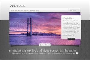 DeepFocus is a Photography WordPress Theme