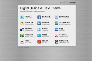 The Digital Business Card is a free WordPress Theme