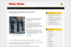 Major Media is a free WordPress Theme