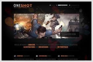 OneShot is a Portfolio WordPress Theme