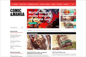 Comic & Manga is a free WordPress Theme by WPDance