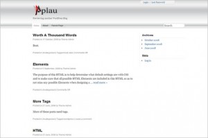 Aplau is a free WordPress Theme
