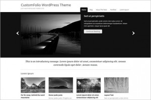 CustomFolio is a free WordPress Theme